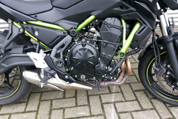 Motorrad Nahaufnahme in schwarz
